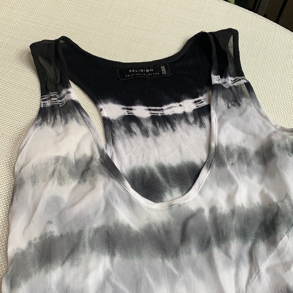 DONATING SOON Religion tie dye tank xs
